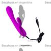 Masajeador de punto G y clitoris con carga USB